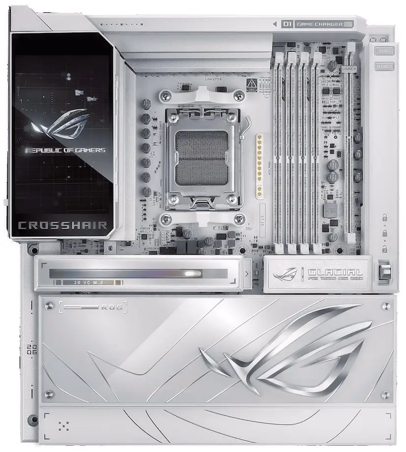 Informático Coslada - Montaje Placa Base ASUS ROG CROSSHAIR X870E GLACIAL Coslada
